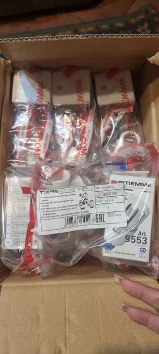 Kit robinet tur retur Tiemme