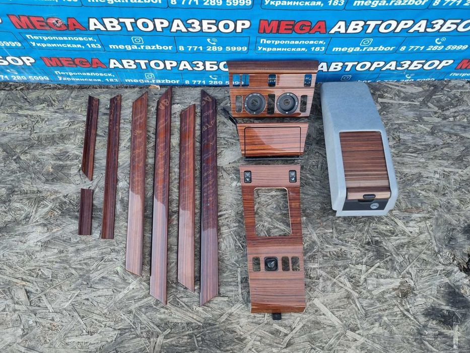 Комплект деревянных накладок салона на Мерседес / Mercedes w124