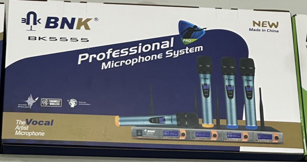 Беспроводные микрафоны для караоке,выступления 4шт Bnk bk 5555