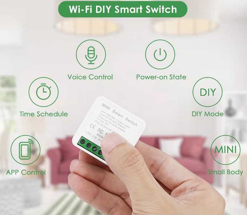 WIFI Мини интелигентен превключвател за 220V/16A