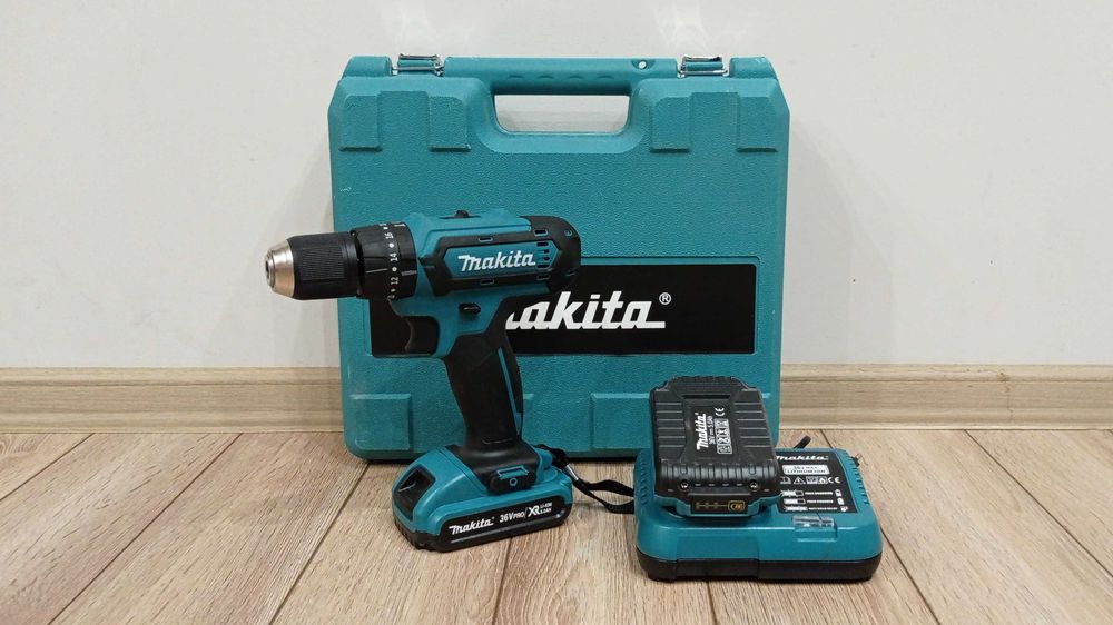 Чисто нов! Винтоверт Makita 36V, 2 батерии и куфарче с инструменти