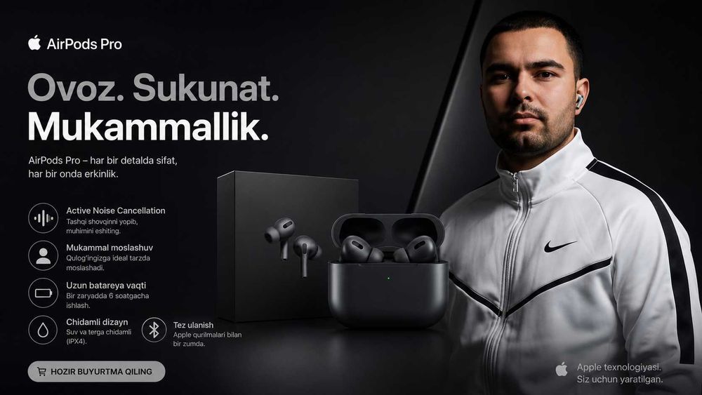 AirPods Pro narxi tushdi! Bunday imkoniyatni o'tkazib yubormang! **