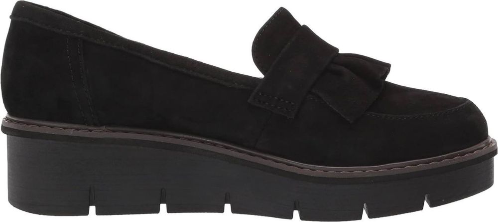 Clarks, Airabell Slip. Кожаные/ замшевые лоферы из США. Разм 38.5