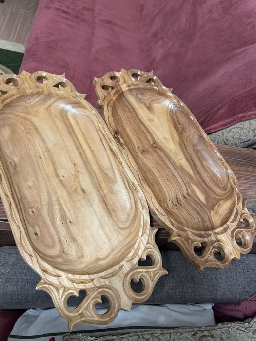 Астау таза ағаштан жасалған 2 табақ