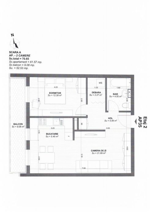 Centro 2 - Apartament Nou, 2 camere, central