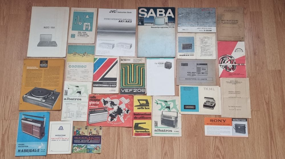 Caiete service,broșuri aparate radio Electronica,Tehnoton