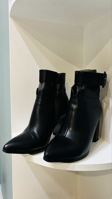 Ботильоны кожаные