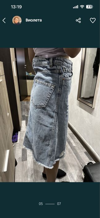 Дънкова пола Zara