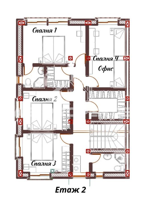 Нова Къща (близнак) в Костинброд, до София