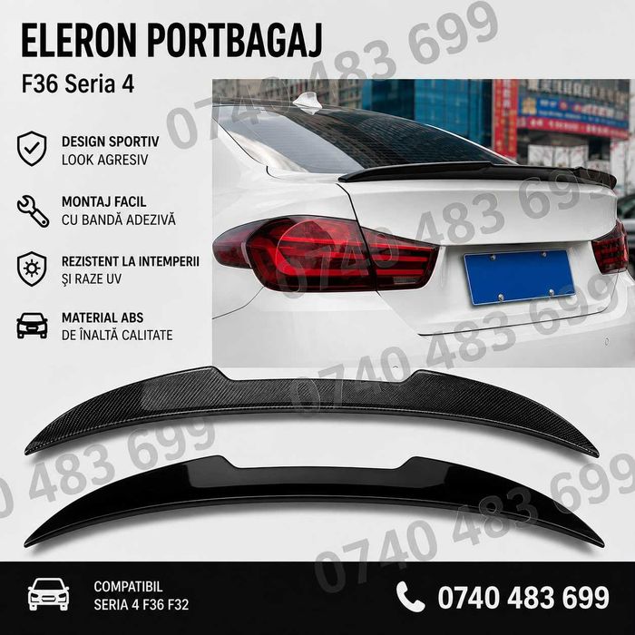 Prelungire Lip Bara Fata BMW F30 Bara Normala si F10 G30 G20 F11 F31 F36 F25 | Eleron | Capace oglinzi | Grila dubla Splitter