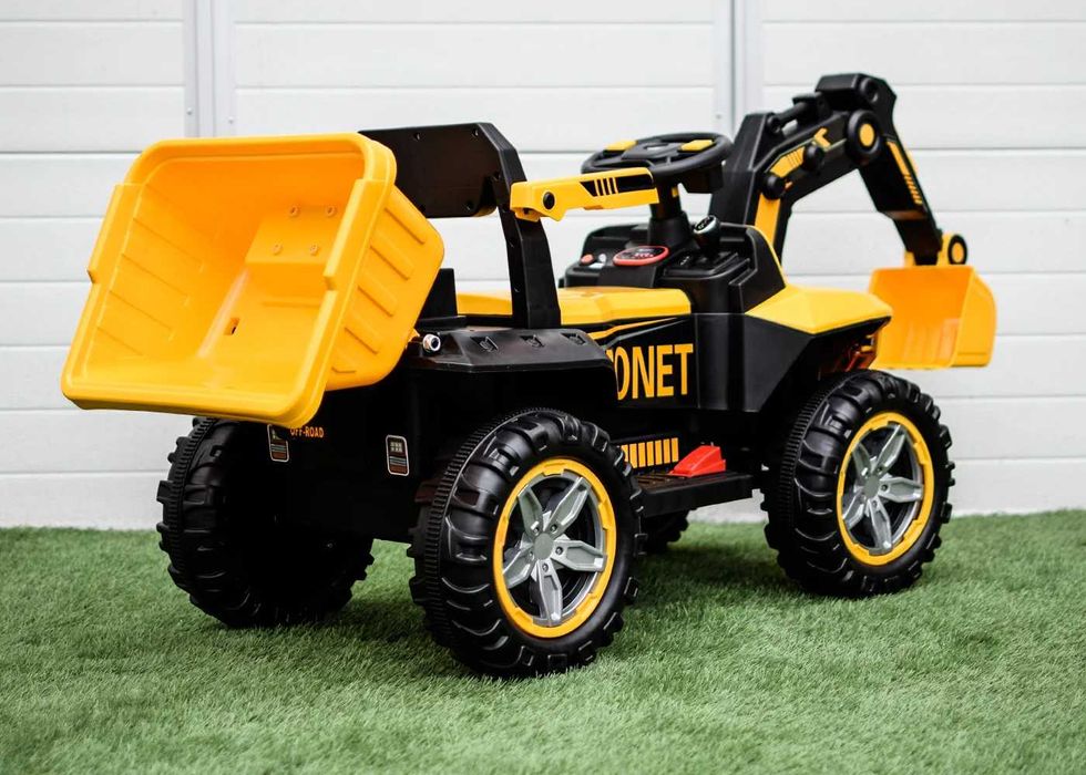 Детски Акумулаторен Багер, 60W, 12V/4.5Ah, Родителски контрол