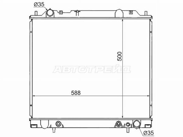 Радиатор Mitsubishi Delica