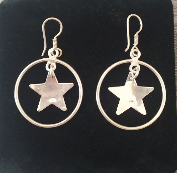 Мексикански автентични сребърни бижута 'звезди'