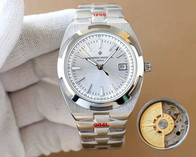 Ceas de bărbați automat Vacheron Constantin Overseas Silver