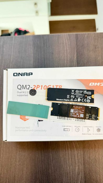 QNAP 10Gbe Expansion Card QPQM2-2P10G1TB 2 x PCIe Gen3 NVMe SSD