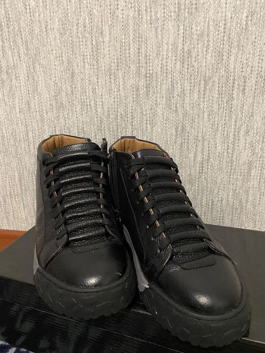 Кожаные полусапожки