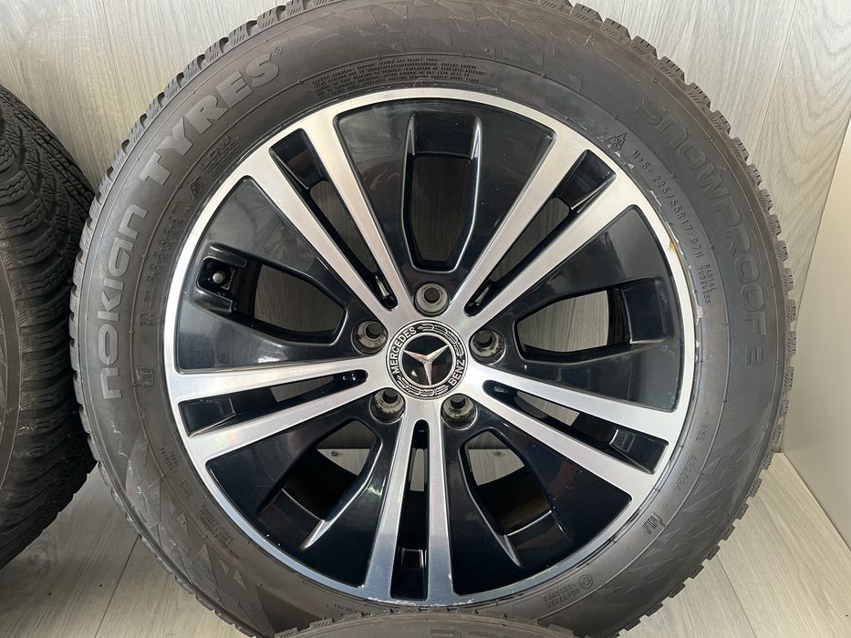 Оригинални джанти 17 цола 5х112 за Мерцедес Е-класа W213/S213 със зимни гуми 225/55/17