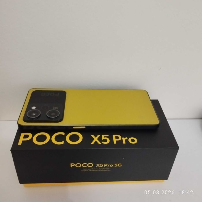 Xiaomi Poco x5 pro android 256 gb/8+3gb /108 mp 120 hz /67W Като x7 x8
