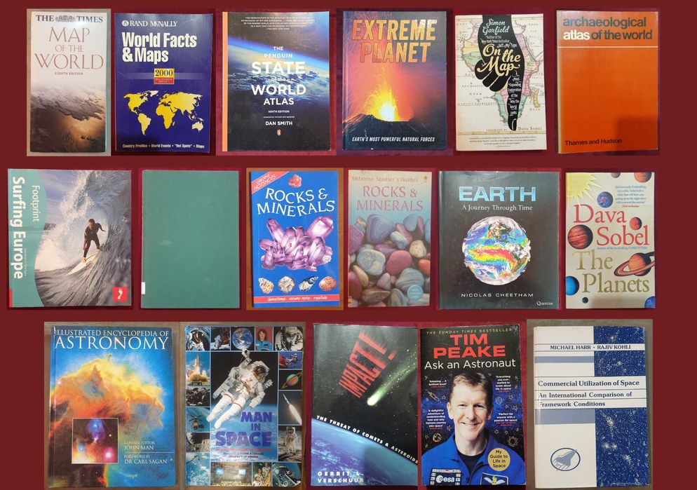 Атласи, справочници, енциклопедии - земя, страни, космос / 17 книги /