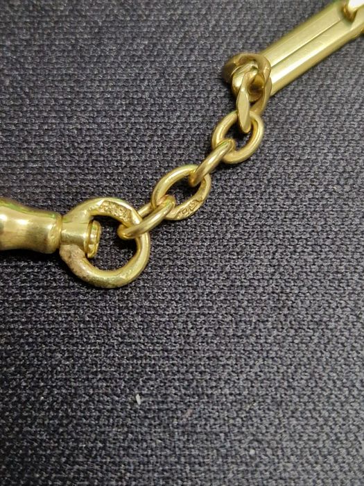 Златен синджир 18 к. със слонче