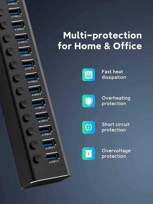 Продам USB-хаб  Rosonway 16 портов USB 3.0
