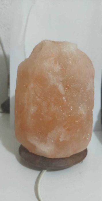 lampa sare de himalaya, alimentare la retea MARE aprox. 19cm