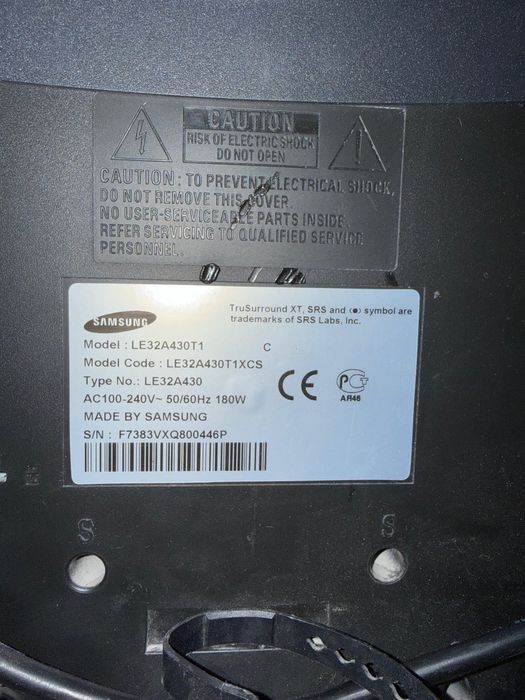 Samsung  Модель: LE32A430T1