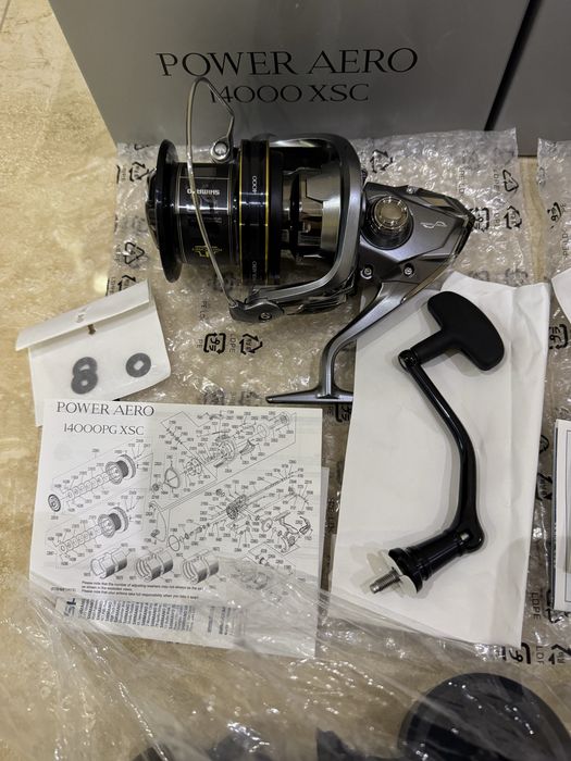 Чисто нови! 3 бр. Shimano Power Aero 14000 XSC