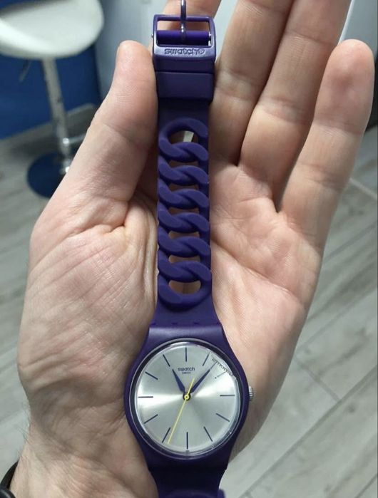 Ceas dama SWATCH nou, GV127, mov, rezistent la apa