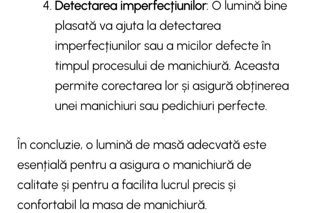 Lampă de birou LED, manichiură, nouă și nefolosită!