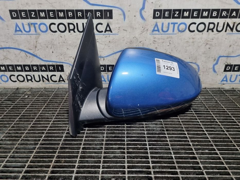 Oglinda stanga Hyundai Tucson III 2015 - 2018 4 Usi Ara Blue Metallic R3U (1293) Rabatabile Rabatabil E4044673 Garantie
