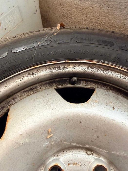 Set roți VW Transporter T5 / T6  Jante oțel anvelope iarnă Continental