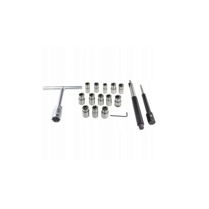 Set freze pentru reconditionat scaun injectoare, 17 piese, Silver