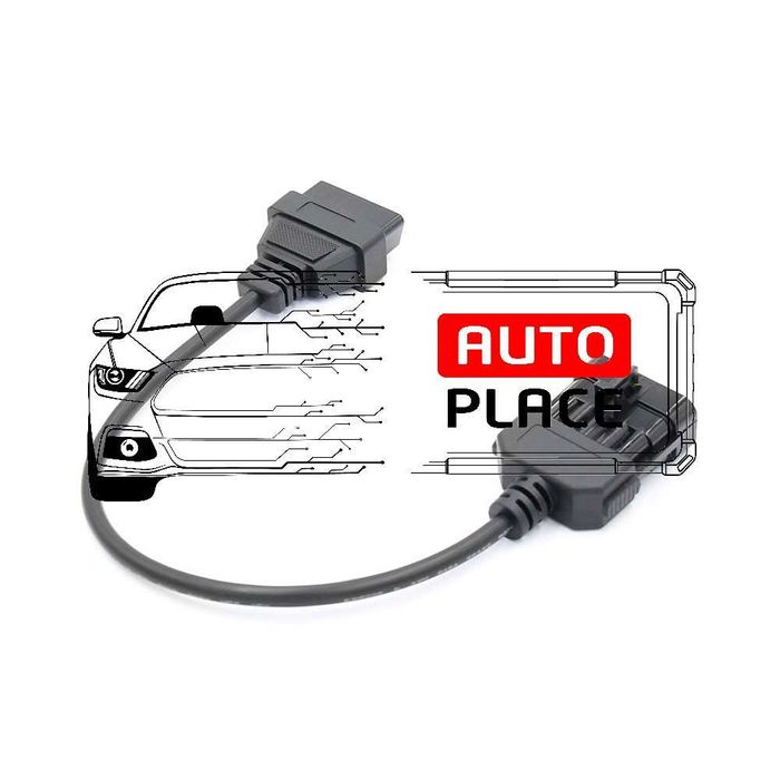 Кабел / Преходник / Адаптер за Opel 10 Пина Опел 10 Pin Delphi Autocom