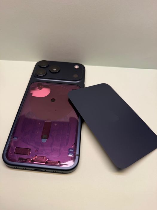 Sticla spate originală swap iPhone 17 Pro Max Silver