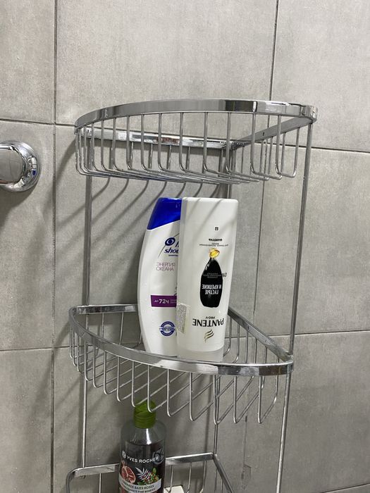 Угловая полка в ванную