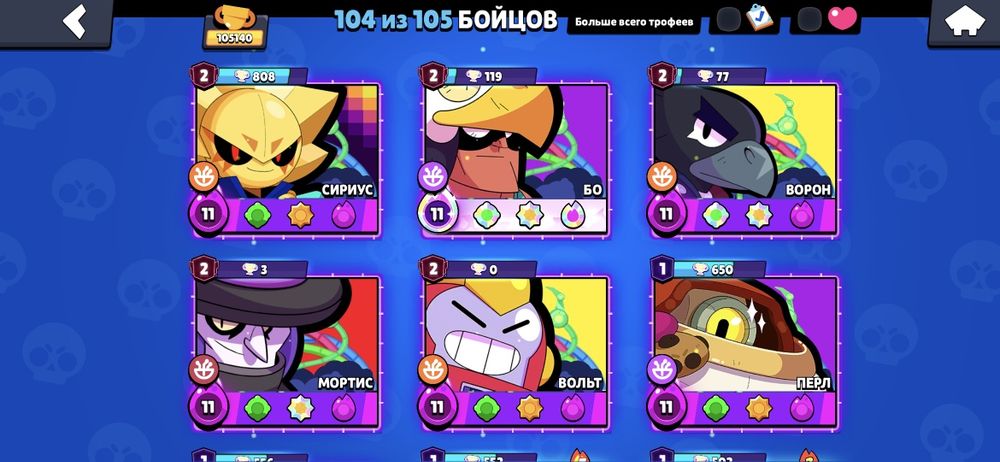 Продам аккаунт Brawl Stars