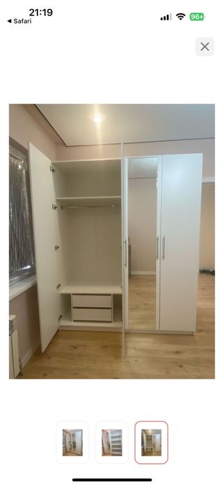 Шкаф белый новый 4 дверный