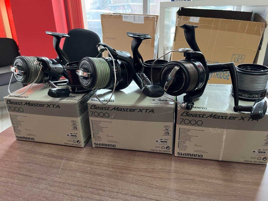 Въдици 3бр. и 3бр. макари