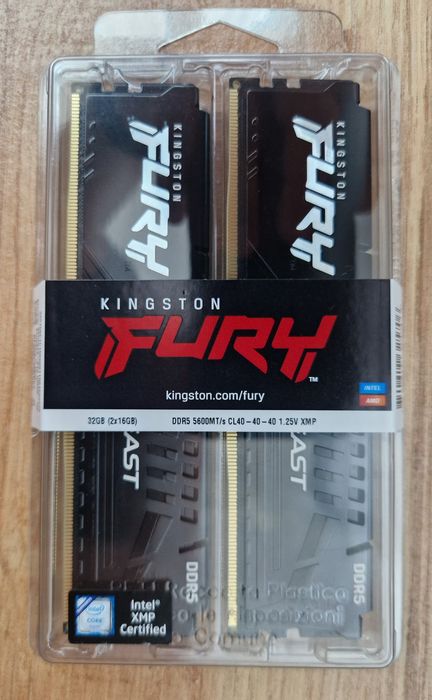 Rami Kingston Fury Beast  DDR5 CL40 32Gb (2x16Gb)
