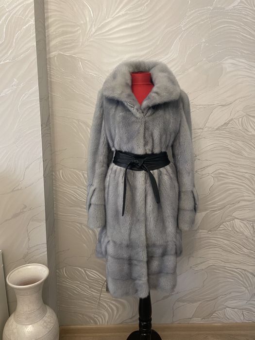 Голубая норковая шуба, 44-50