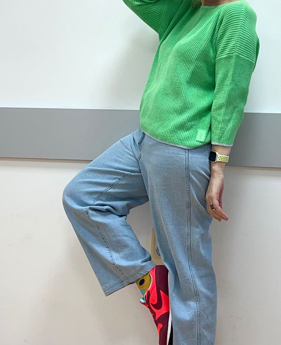 Супер готина блуза в пастелно зелен цвят Comma