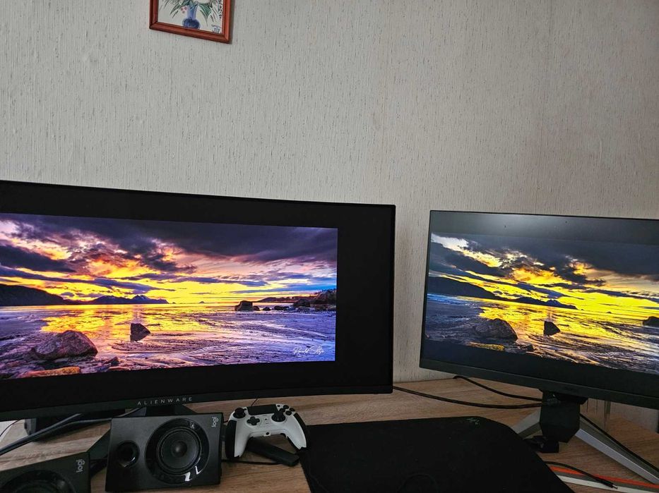 Гаранционно подменен монитор DELL Alienware 34 inch Curved QD-OLED Gaming Monitor - AW3423DWF