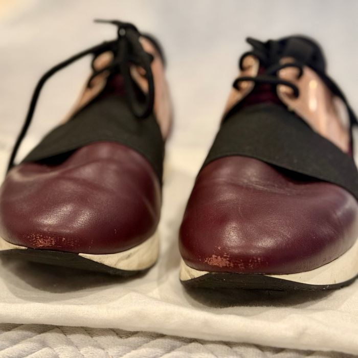 Женские кожаные кеды Pollini