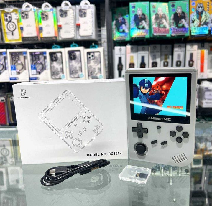 RG351V игровая консоль, 2500 классических игр + Fleshka