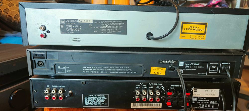 Сет Dual CV6010, усилвател, тунер и СД