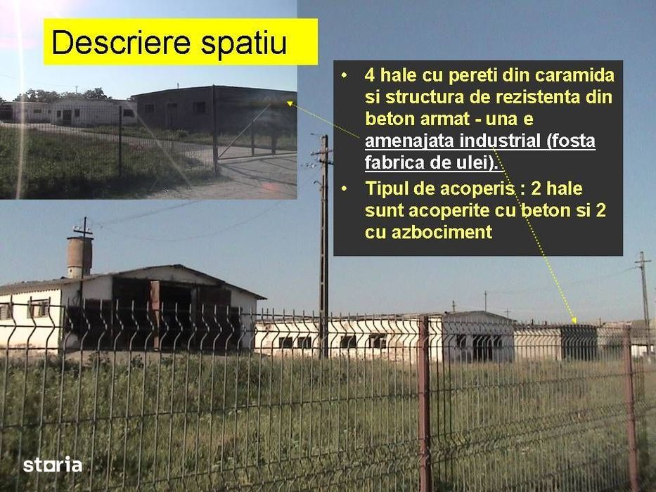 Platformă 16.000mp RomanSud Acces A7+DN2E85, 4 Hale, 1.1MW Curent+Gaze