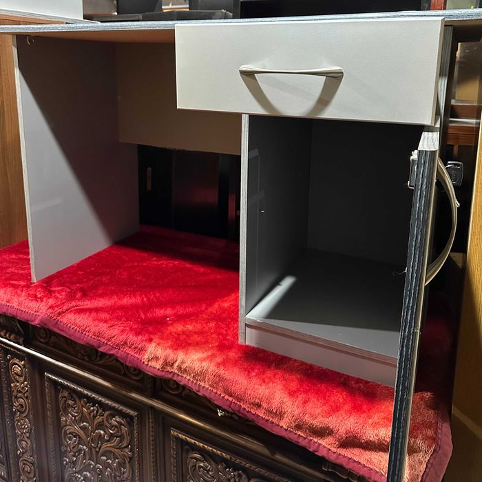 2 buc Birou solid cu Sertar; Masa de lucru cu blat 122x60 cm / 80x70