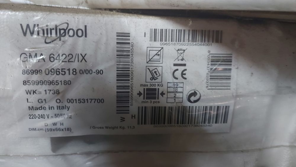 Plita incorporabila Whirlpool