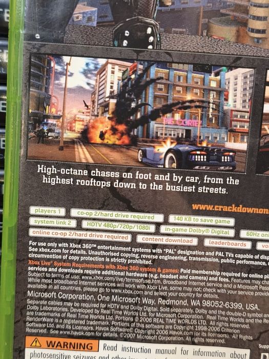 Joc/jocuri Crackdown Xbox360/Xbox One/auto